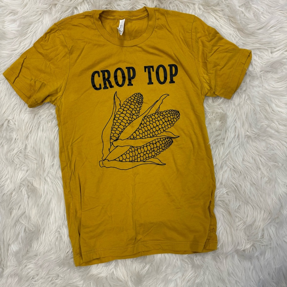 Bella Canvas Mustard Yellow Graphic Tee
